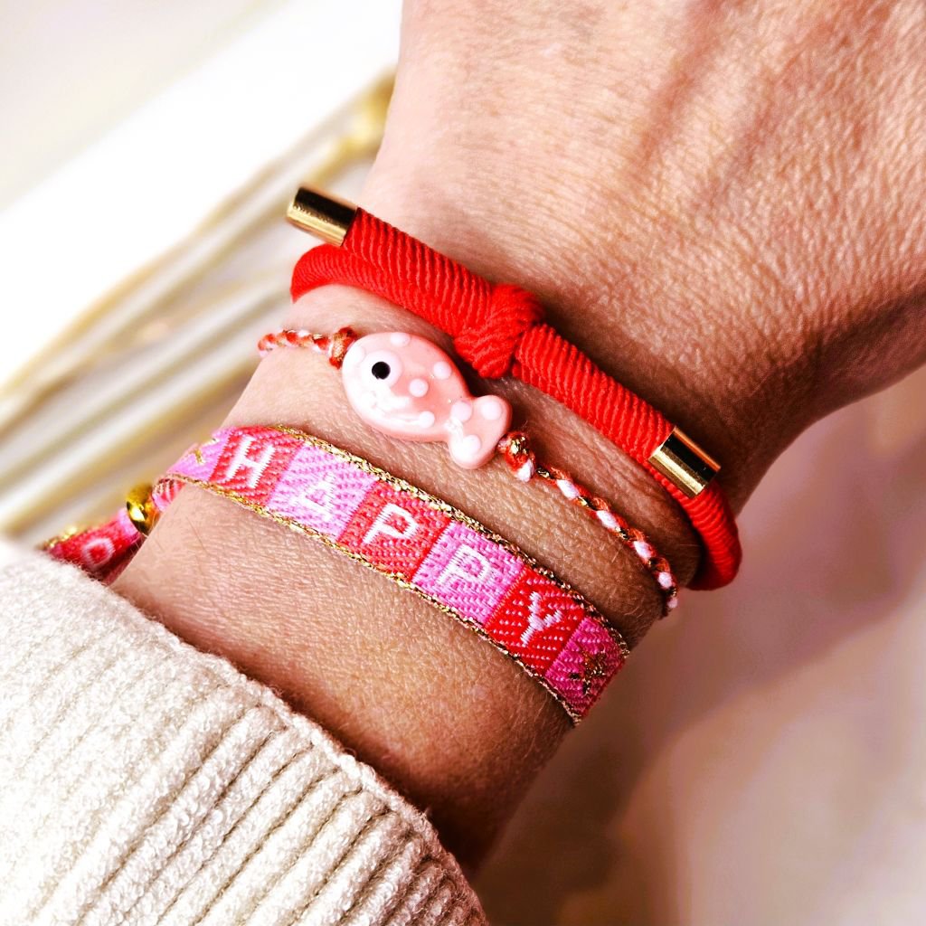 Bandarmband Happy Pink
