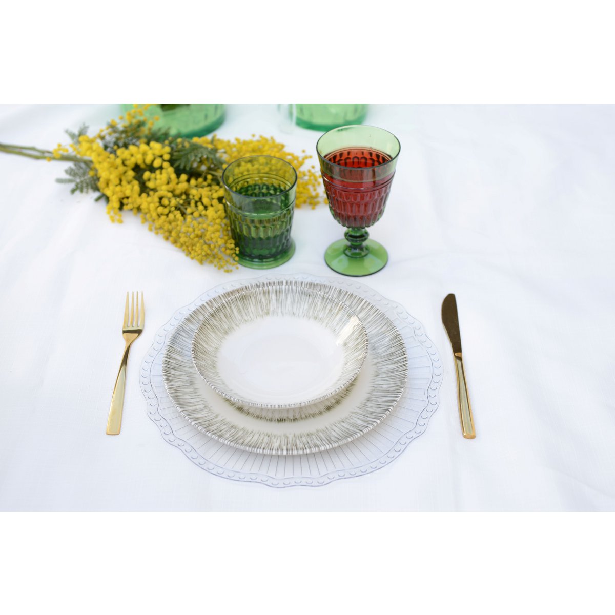 Khaki hollow plate 19cm