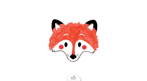 Temporary tattoo: Fox