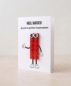 Geluksbriefkaart – Bouwsteen LEGO