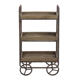 Carrello da cucina Marrone 51x26x94 cm