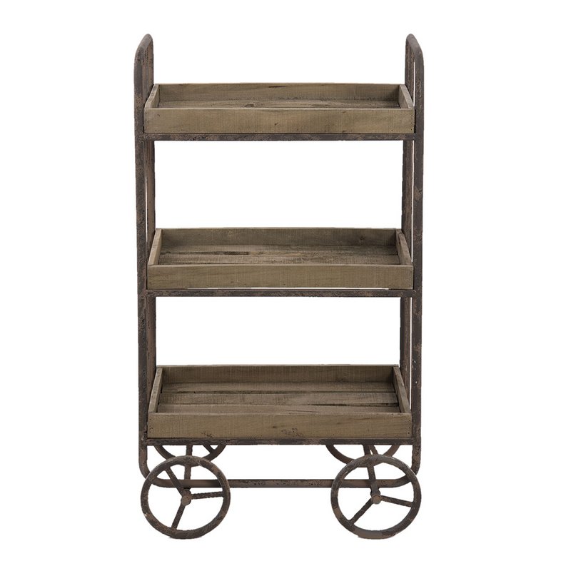 Carrello da cucina Marrone 51x26x94 cm