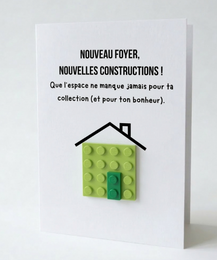 Carte postale de nouvelle maison – Brique de construction LEGO
