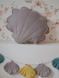 Guirlande de lin « il de mer » avec coquillages