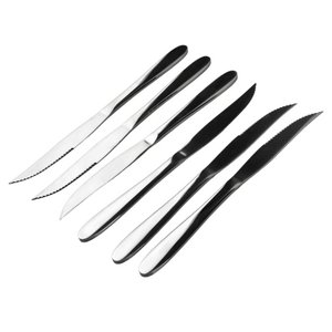 Orchidee set van 6 steak messen 23 cm