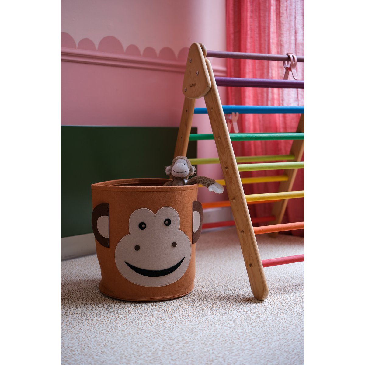 Storage Basket Children's Room - Monkey