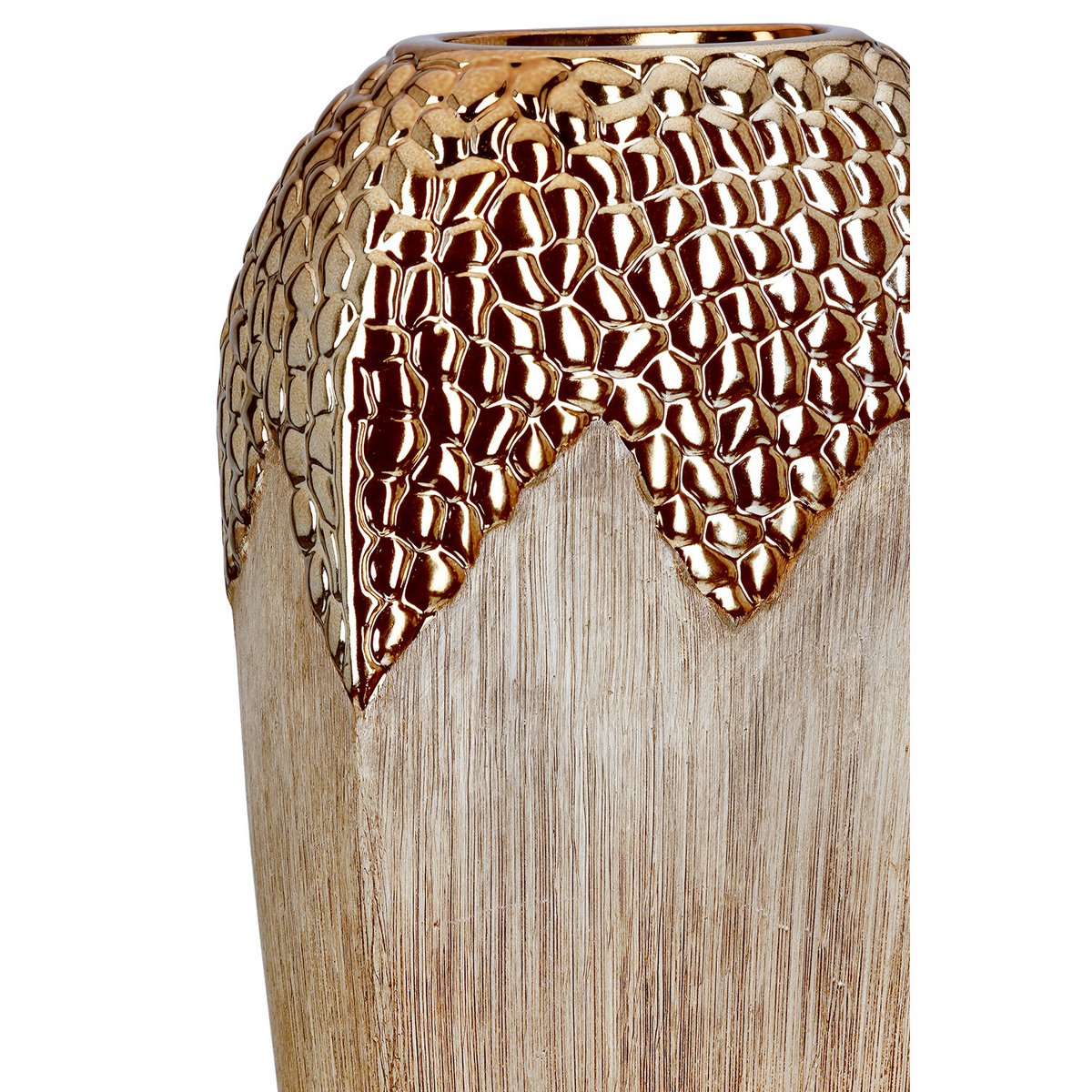 Vase Lausanne, braun; bronzefarben H.38,5 cm