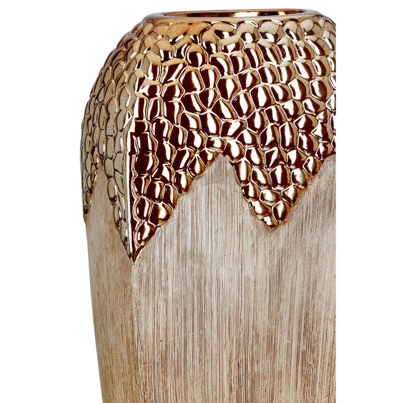 Jarrón Lausana, braun; color bronce Alt. 38,5 cm