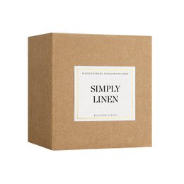 Simply Linen duftlys 230g – frisk vasketøj, naturlig voks, 50h