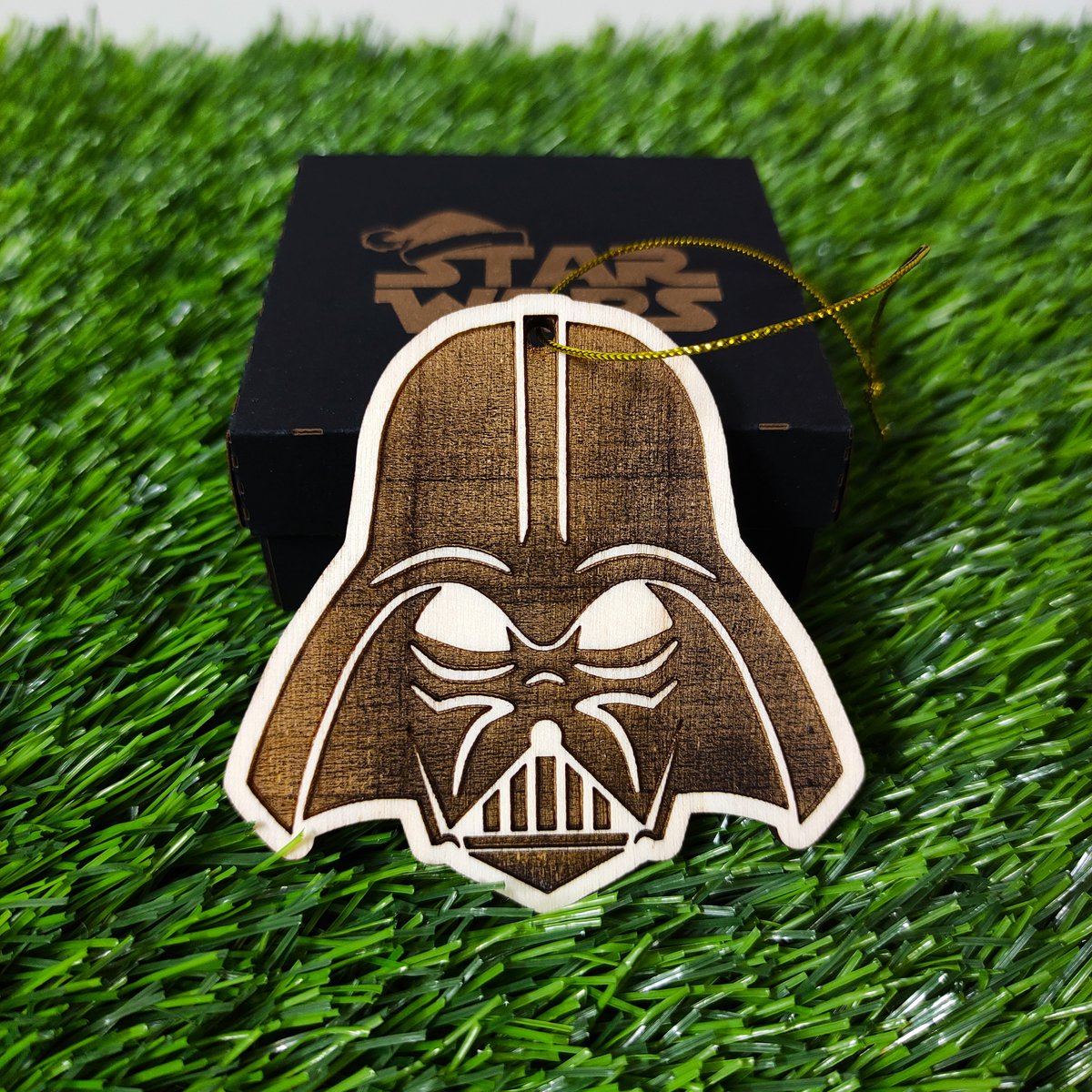 Zestaw 6 drewnianych ozdób choinkowych Star Wars, prezent dla nerdów i maniaków, ozdoby choinkowe, wystrój domu, ekologiczne dekoracje świąteczne, postacie