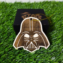 Zestaw 6 drewnianych ozdób choinkowych Star Wars, prezent dla nerdów i maniaków, ozdoby choinkowe, wystrój domu, ekologiczne dekoracje świąteczne, postacie