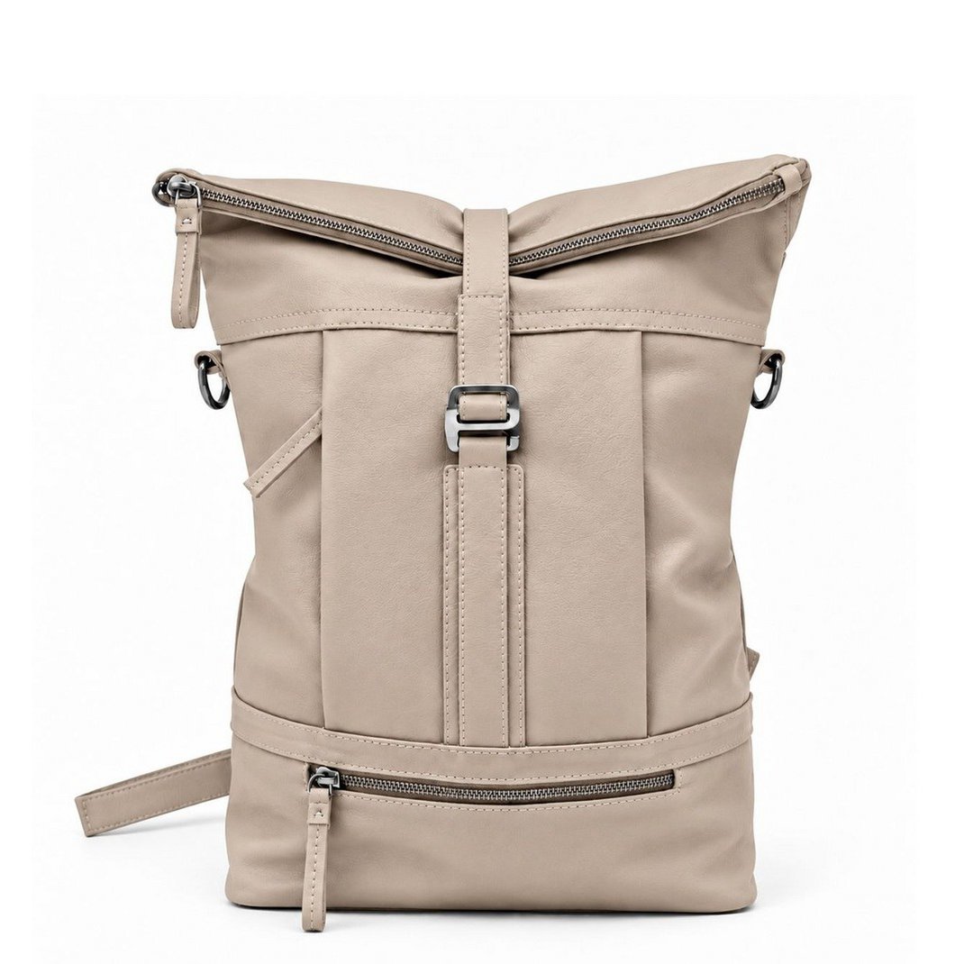 ROLLTOP BACKPACK Rucksack Leder mushroom