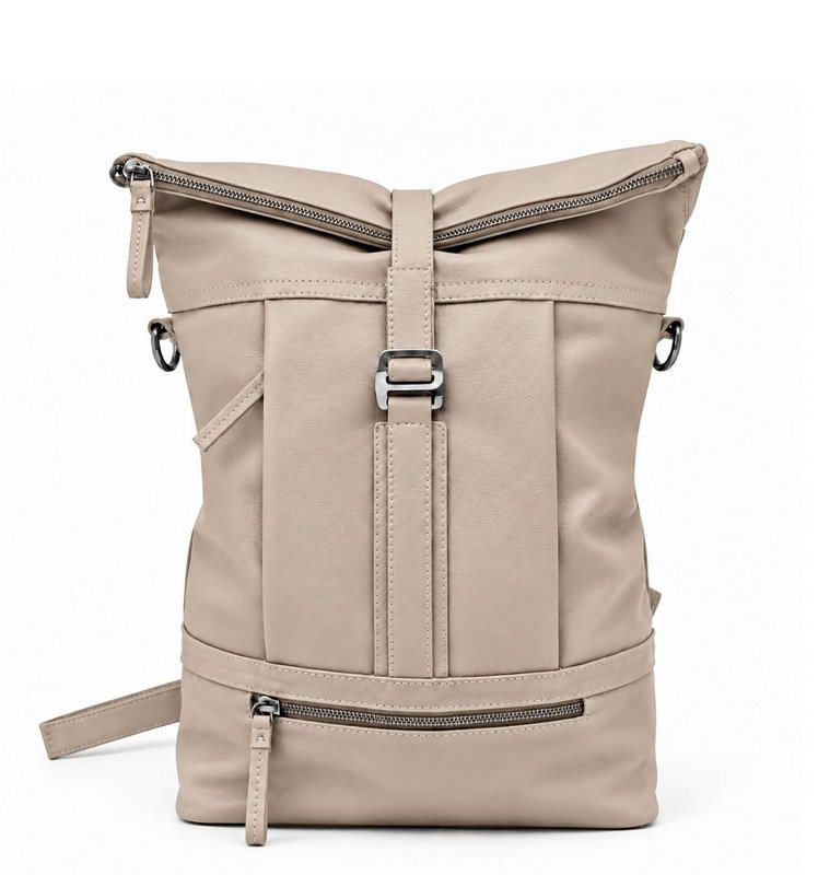ROLLTOP BACKPACK Rucksack Leder mushroom