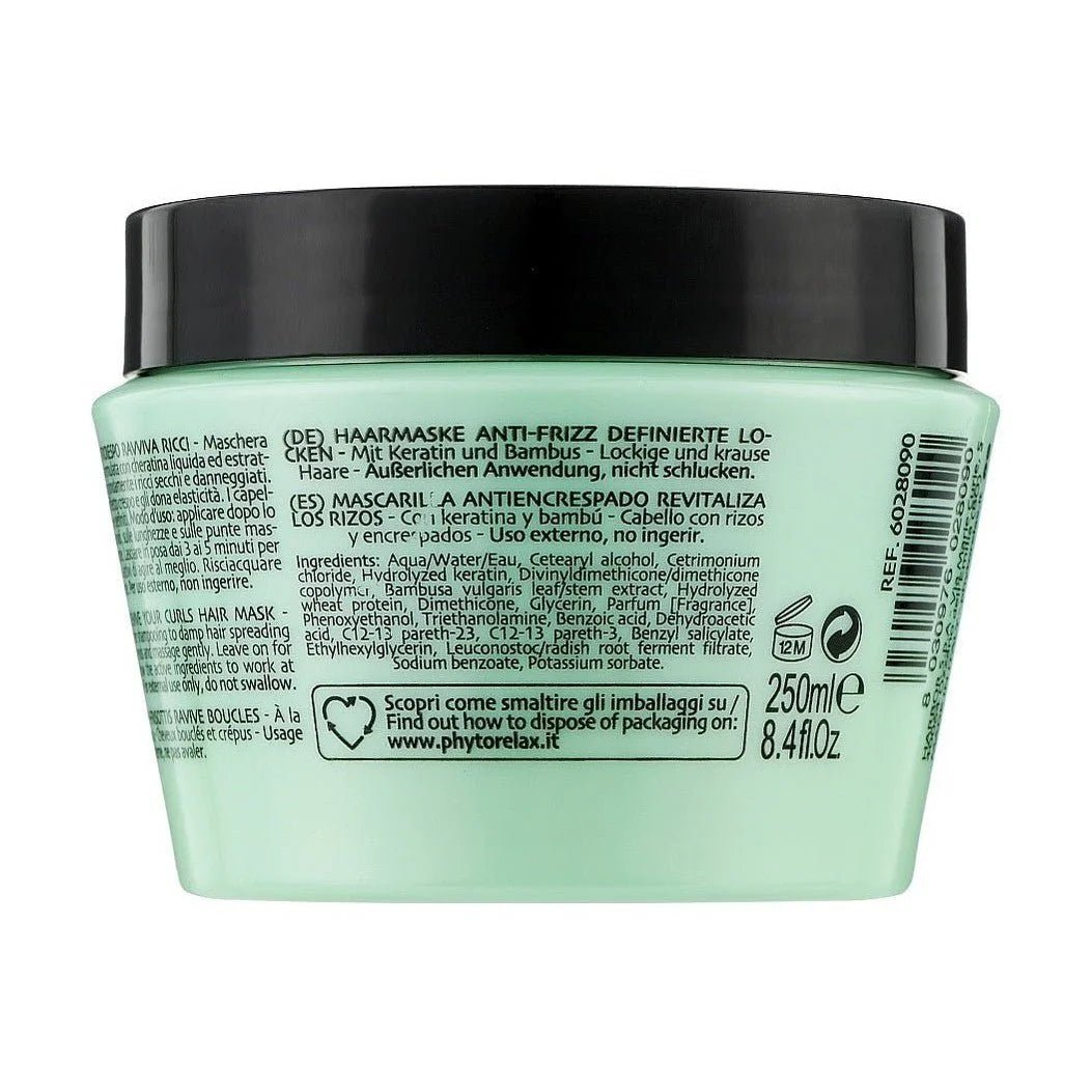 Phytorelax Curly Anti-Frizz Haarmasker voor Krullend Haar – 250ml