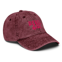 Vintage Cap REBEL GIRL Vintage Cotton Twill Cap