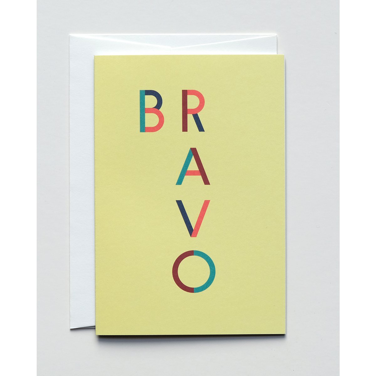 Grußkarte Lucky Letters Bravo