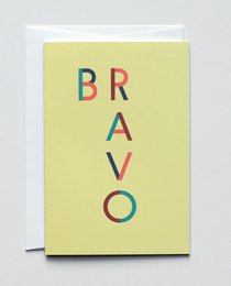 Grußkarte Lucky Letters Bravo