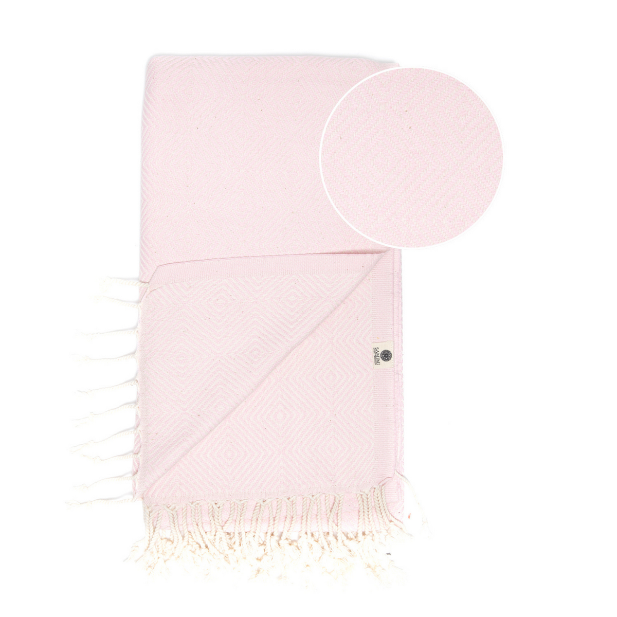 Asciugamano Spa Hammam in cotone CRYSTAL – Leggero – Rosa chiaro – 180x100 cm