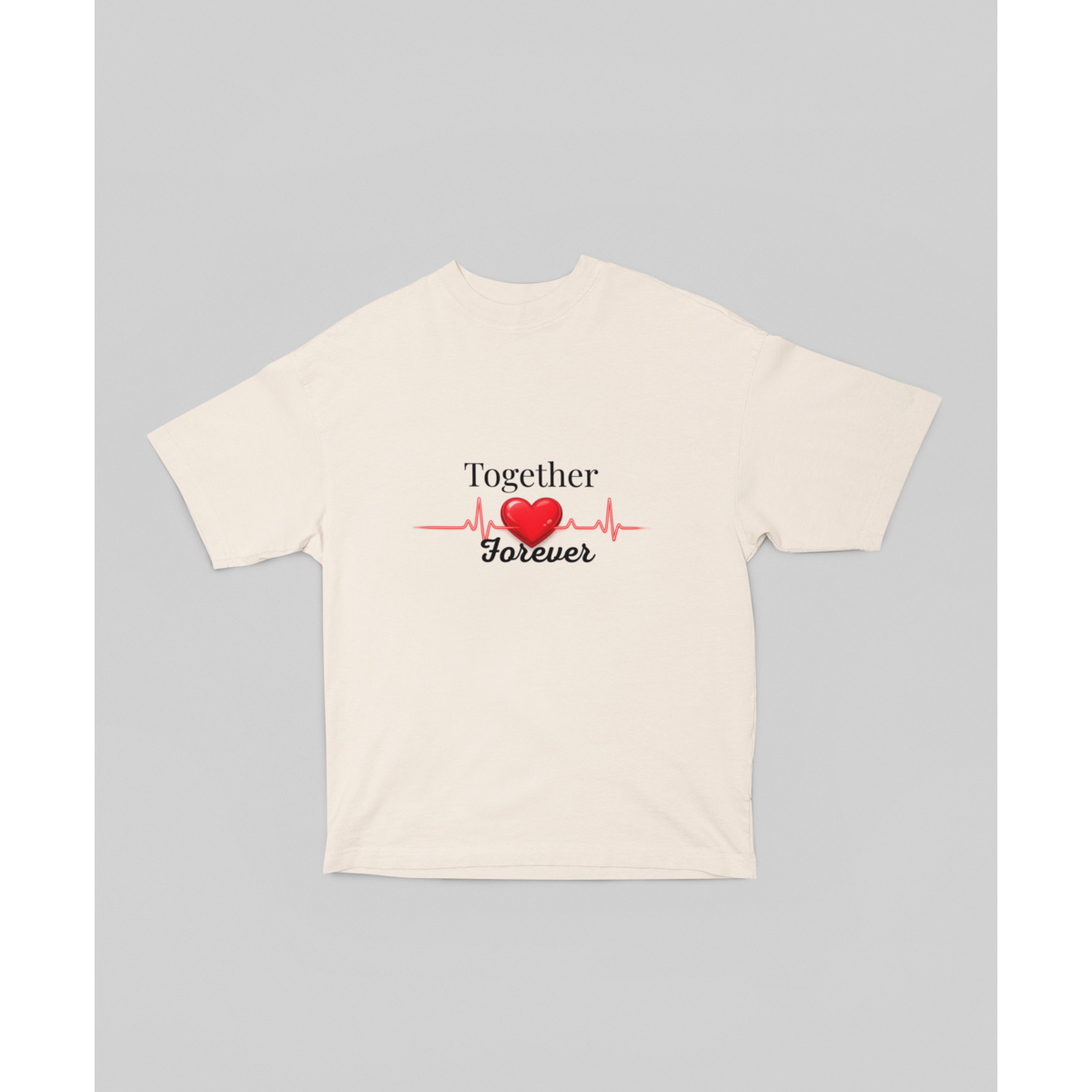 Oversized T-shirt voor altijd samen