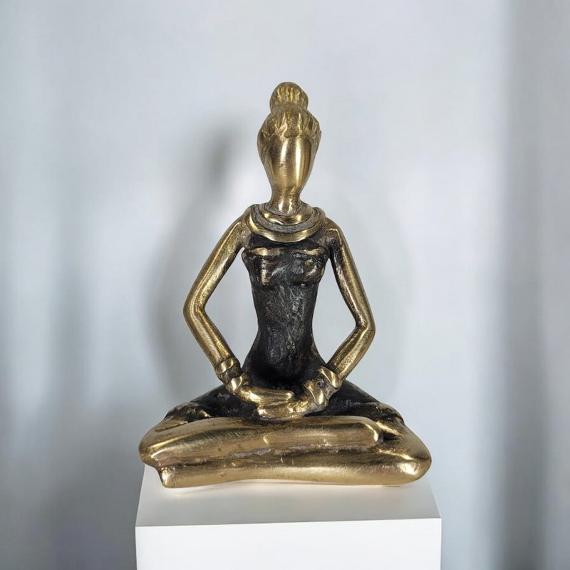 SCULTURA BRONZE YOGA "INDA" | di derme | colori diversi