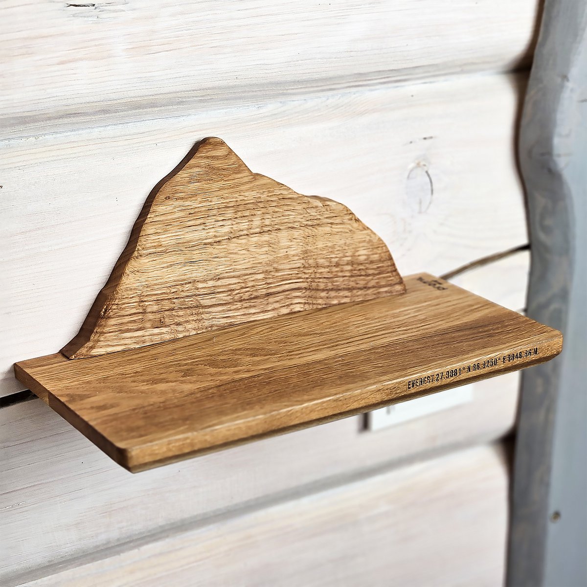 Handgemaakte houten bergplank, ideaal geschenk voor wandelaars, klimmers en buitenliefhebbers