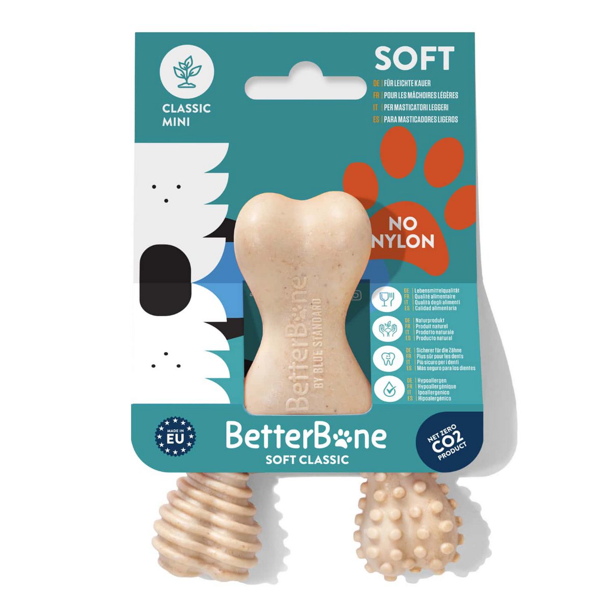 Betterbone Dogs Chewing Bones - Mini Soft Classic (zonder nylon, CO2 neutraal gemaakt in Europa)