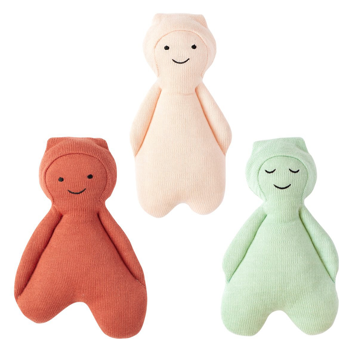 Gestrickte Engel, sortiert in 3 Designs