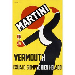 Blechschild - Martini Vermú 20x30cm