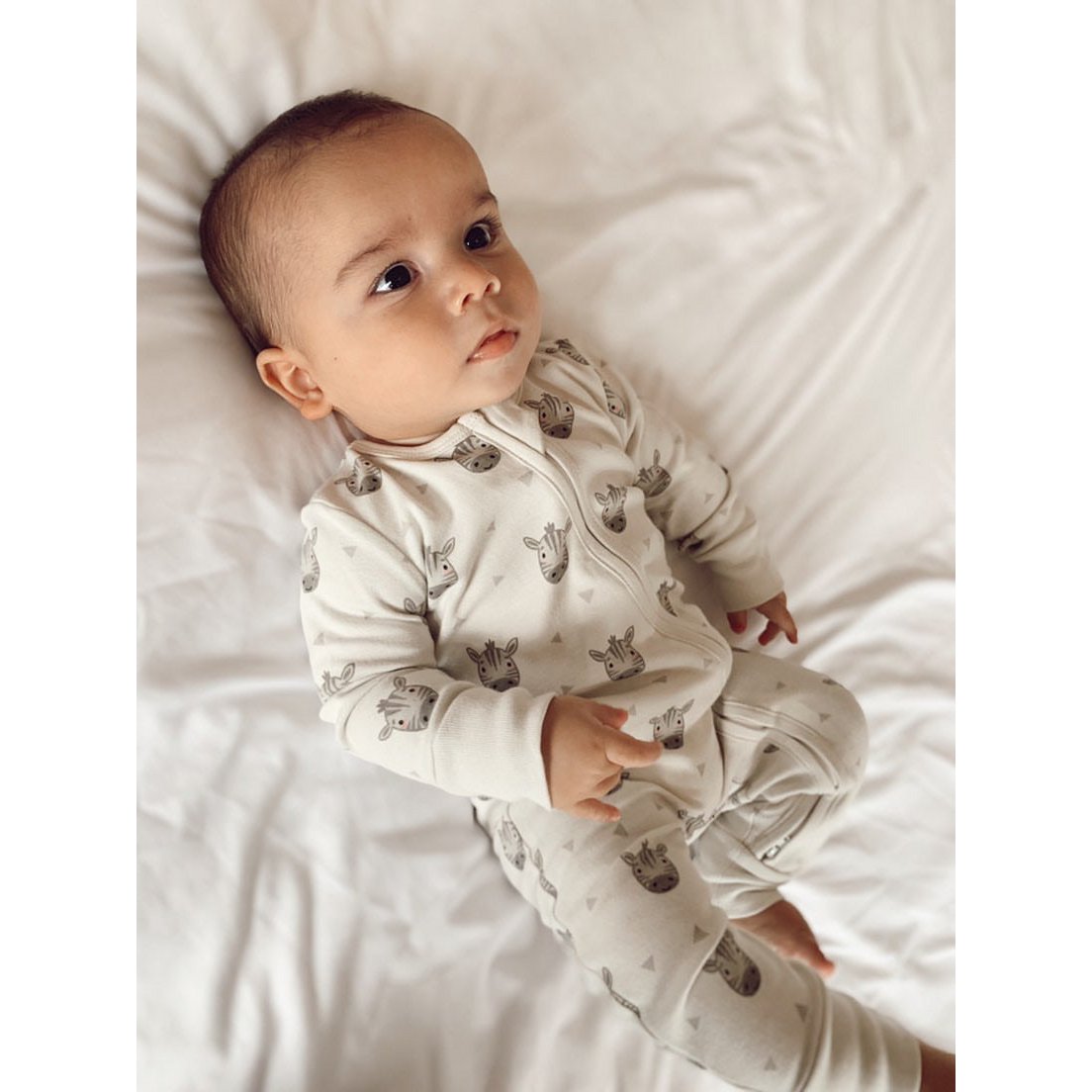 Pyjama zippé zèbre