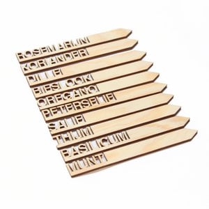 Wooden spice labels - Dutch