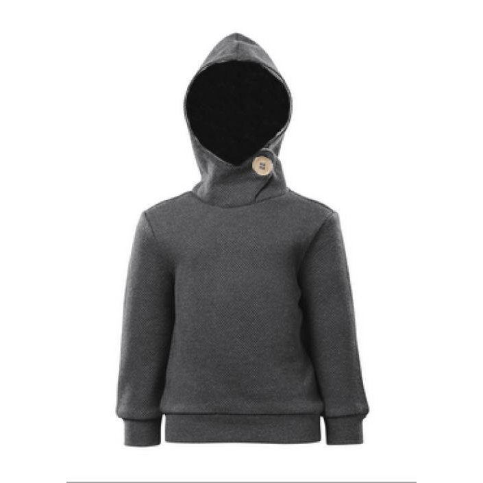 Bluza z kapturem, antracytowy melanż