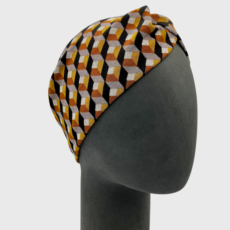 Twist Headband - Grafic Retro Design, Ponte Jersey
