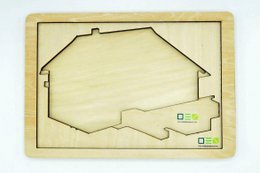 Doorkijkpuzzel: Zwarte Woudboerderij | Meerlaagse houten puzzel voor het hele gezin | Cadeau voor liefhebbers van het Zwarte Woud