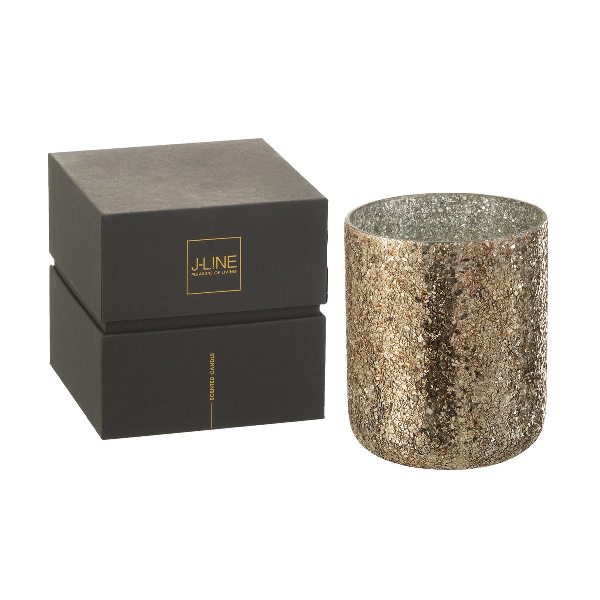 J-Line scented candle Luxuria - Cookie Crunch - glass - bronze - XL - 120U