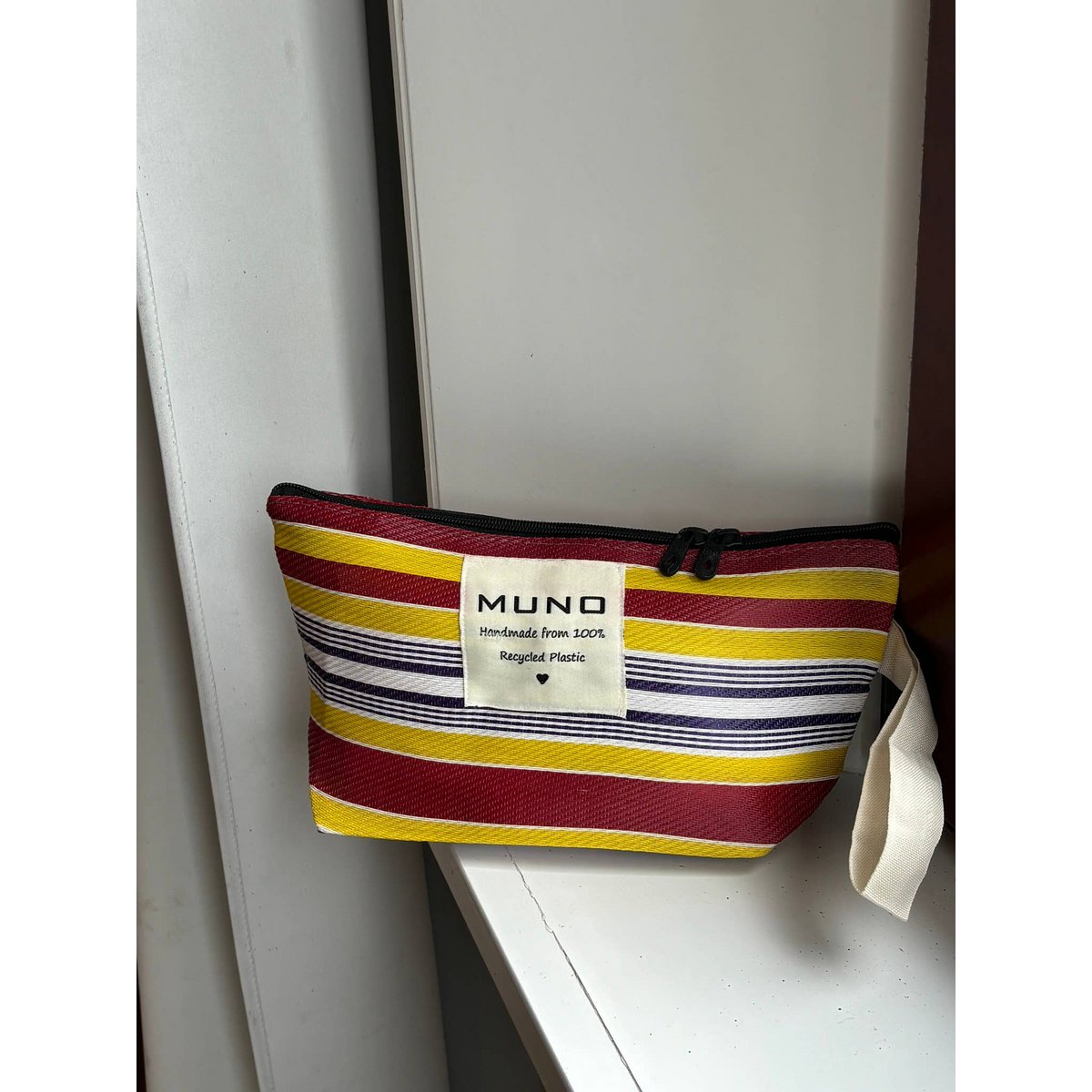 Bolsa de nylon reciclada hecha a mano
