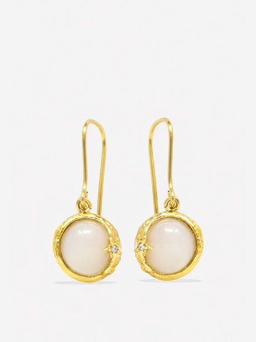Ad Astra Moonstone oorbellen