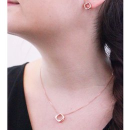 Adelise - Or Rosé et Cristal Pendentifs