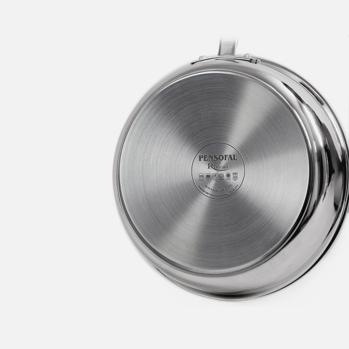 Royal-Saucepan 2 handles stainless steel lid