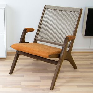 F-Chair, Smoked Oak / Beige / Cognac