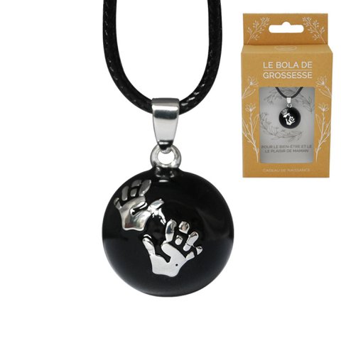 ÉLISE (black hands) - Smooth maternity bola with patterns