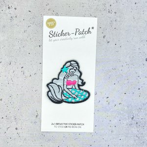 reflecterende sticker-patch zeemeermin
