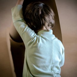 COMINUM KIMONO CHILD in Green Sage
