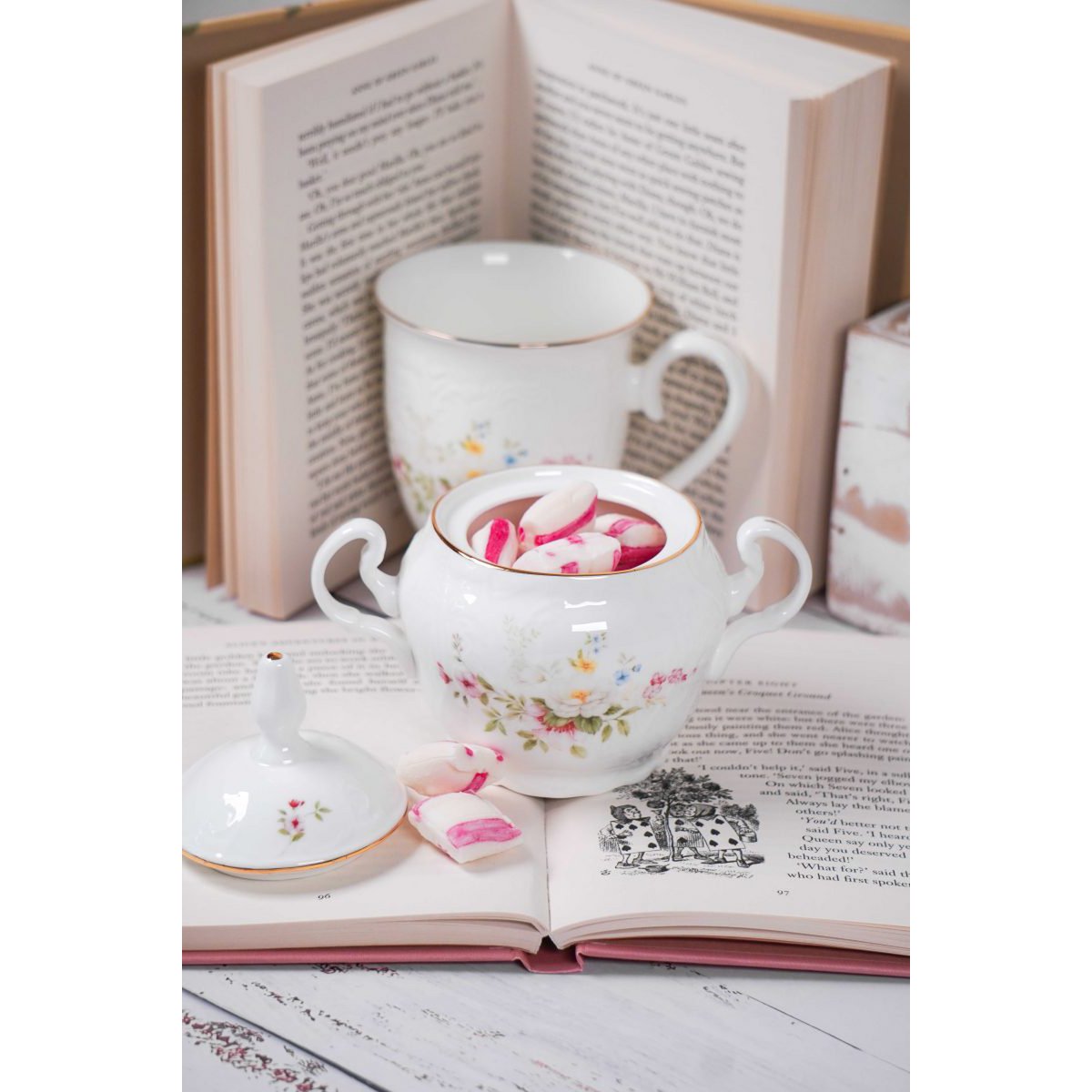 Sugar pot English garden 300 ml Isabelle Rose