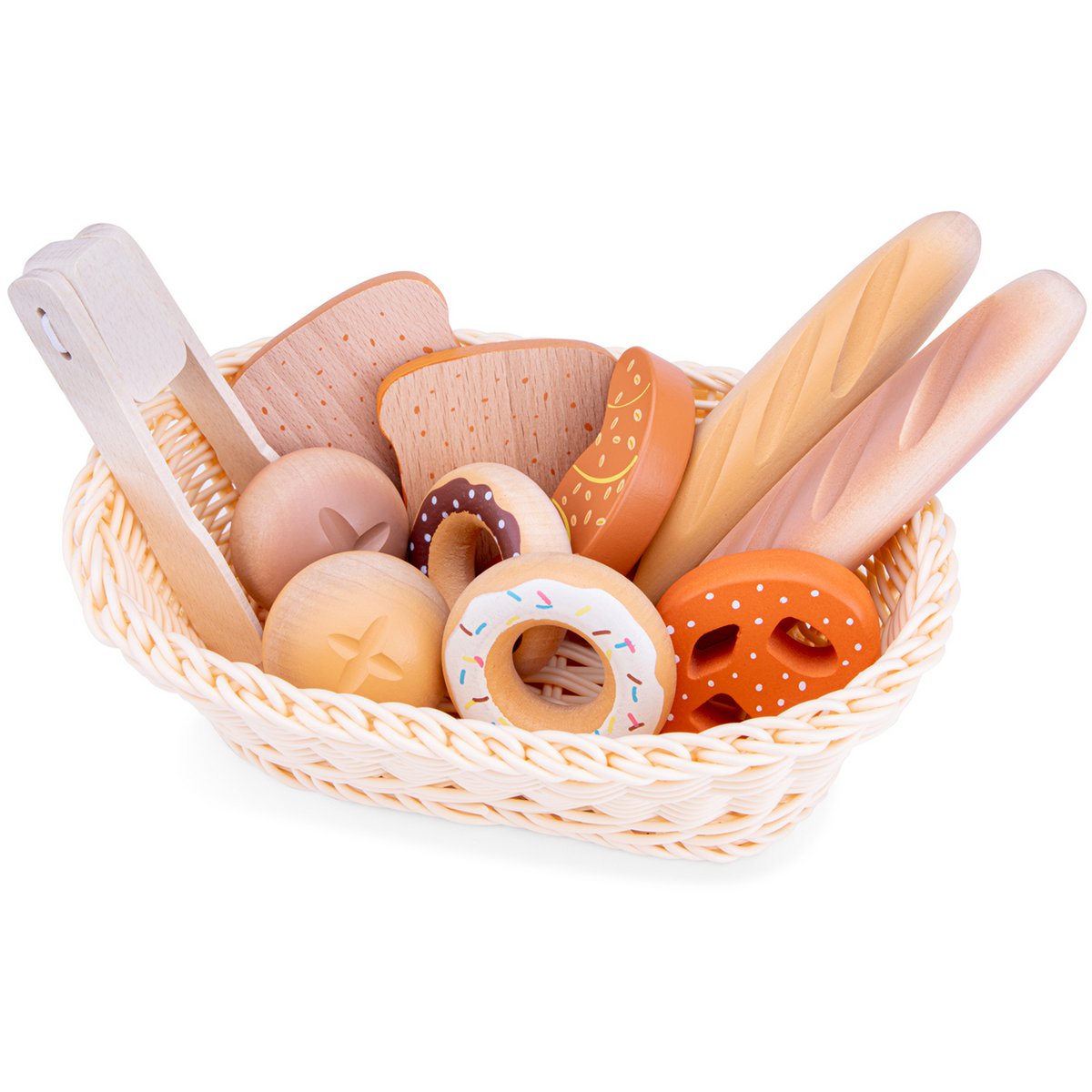Houten broodmandje speelset