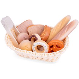 Houten broodmandje speelset