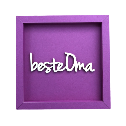 BEST GRANDMA frame card wood lettering magnet