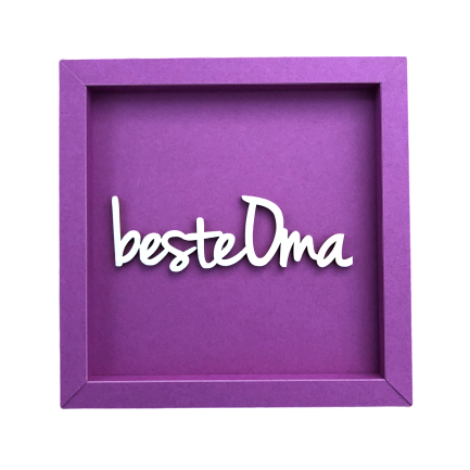 BEST GRANDMA frame card wood lettering magnet