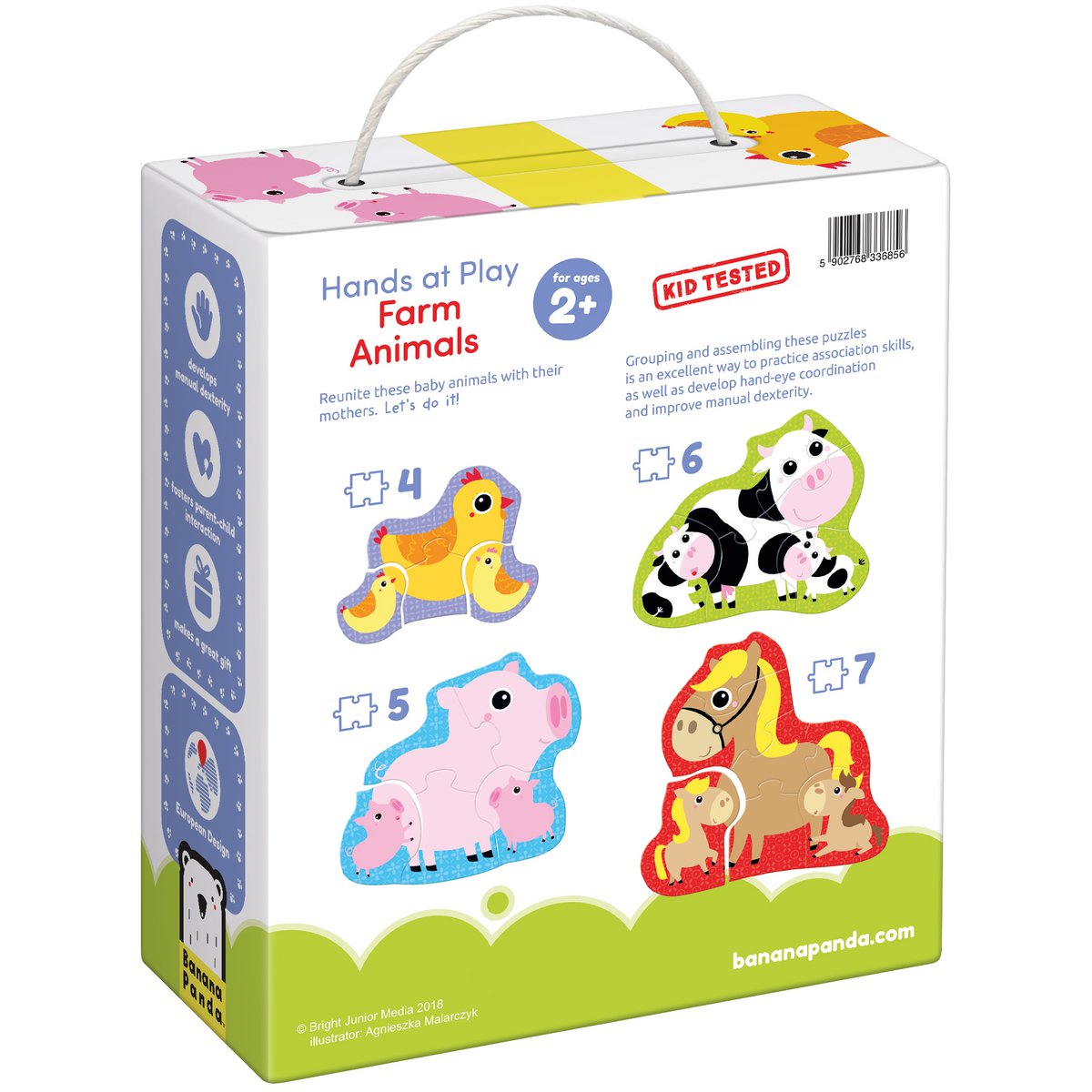Hænder på Play Farm Animals 2+
