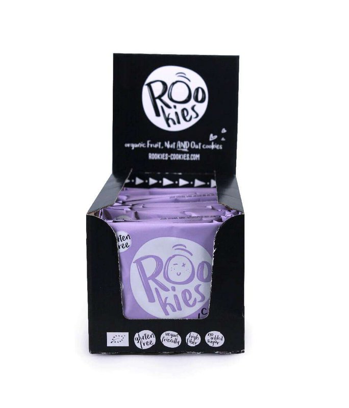 Cookie Choc chip & Hazelnut, organic, Rookies, 40g