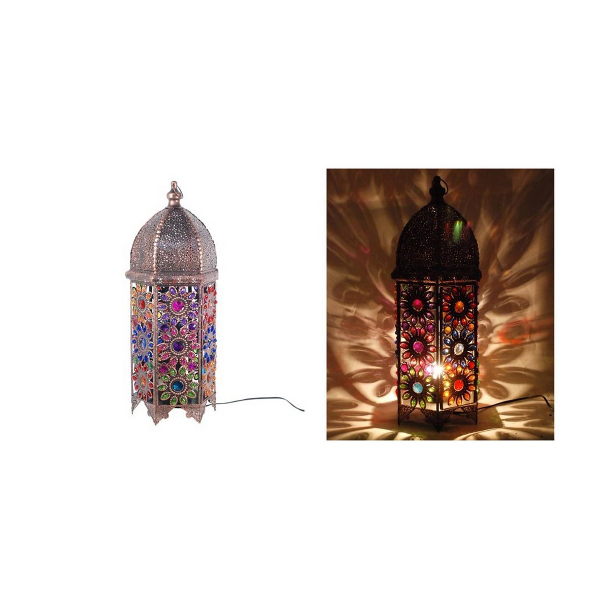Kuppelformet bordlampe